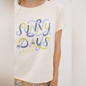Anthropologie Carly Chan sunny days ahead graphic tee